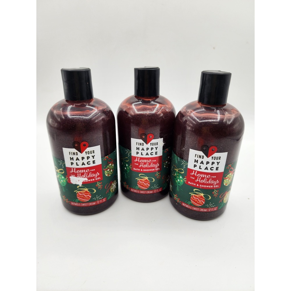 Home for the Holidays Bath Shower Gel Nutmeg Sweet Cream 12oz